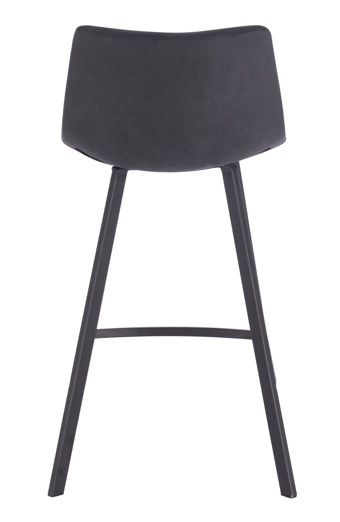 כיסא בר מרופד דגם אמילי צבע שחור