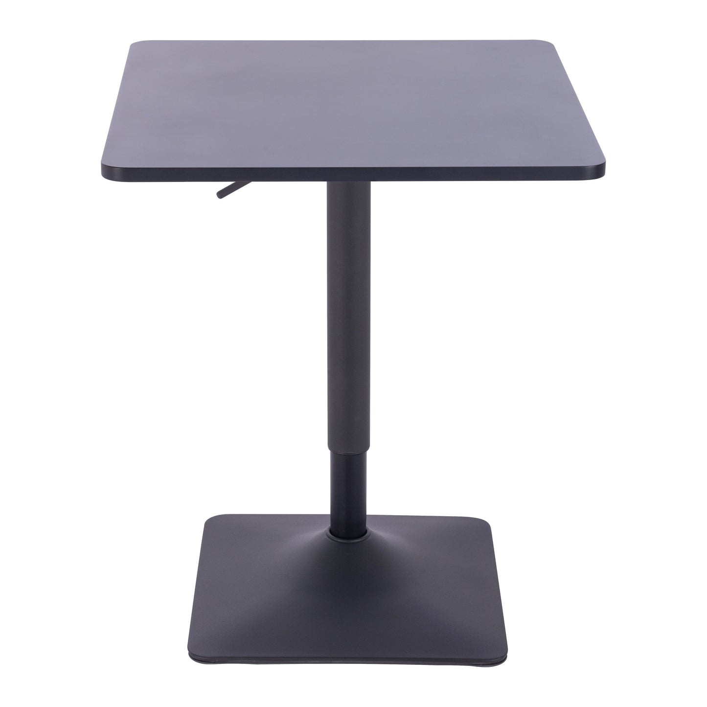 שולחן בר מרובע שחור 60*60 רגל מרובעת שחור