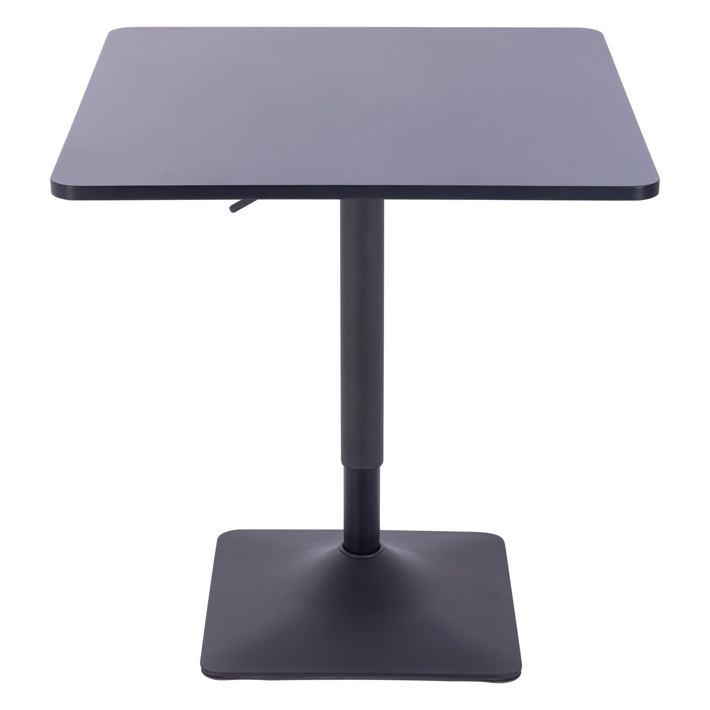 שולחן בר מרובע שחור 70*70 רגל מרובעת שחור