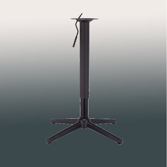 רגל כוכב בוכנה 30 ס"מ שחור לשולחן בר