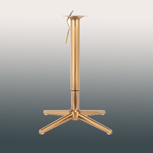 רגל כוכב בוכנה זהב לשולחן בר