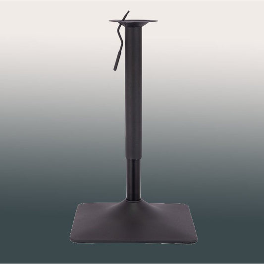 רגל בסיס מרובע 42 ס"מ שחור לשולחן בר