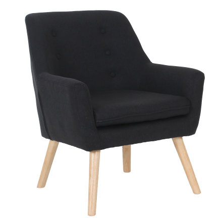 כורסא לסלון צבע שחור דגם מורן LIVEA