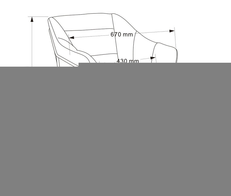 כורסה לסלון דגם קארין- צבע צהוב