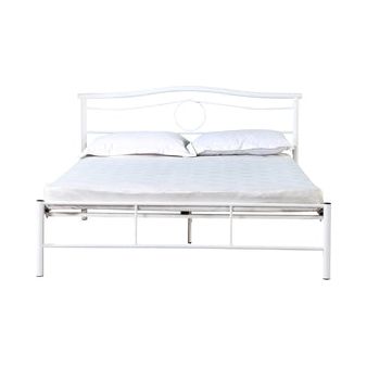 מיטה זוגית מעוצבת דגם וינה צבע לבן HOME 1.40*1.90