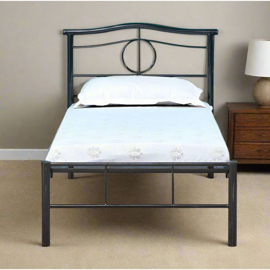 מיטת יחיד בעיצוב מודרני דגם וינה 80*190 צבע שחור