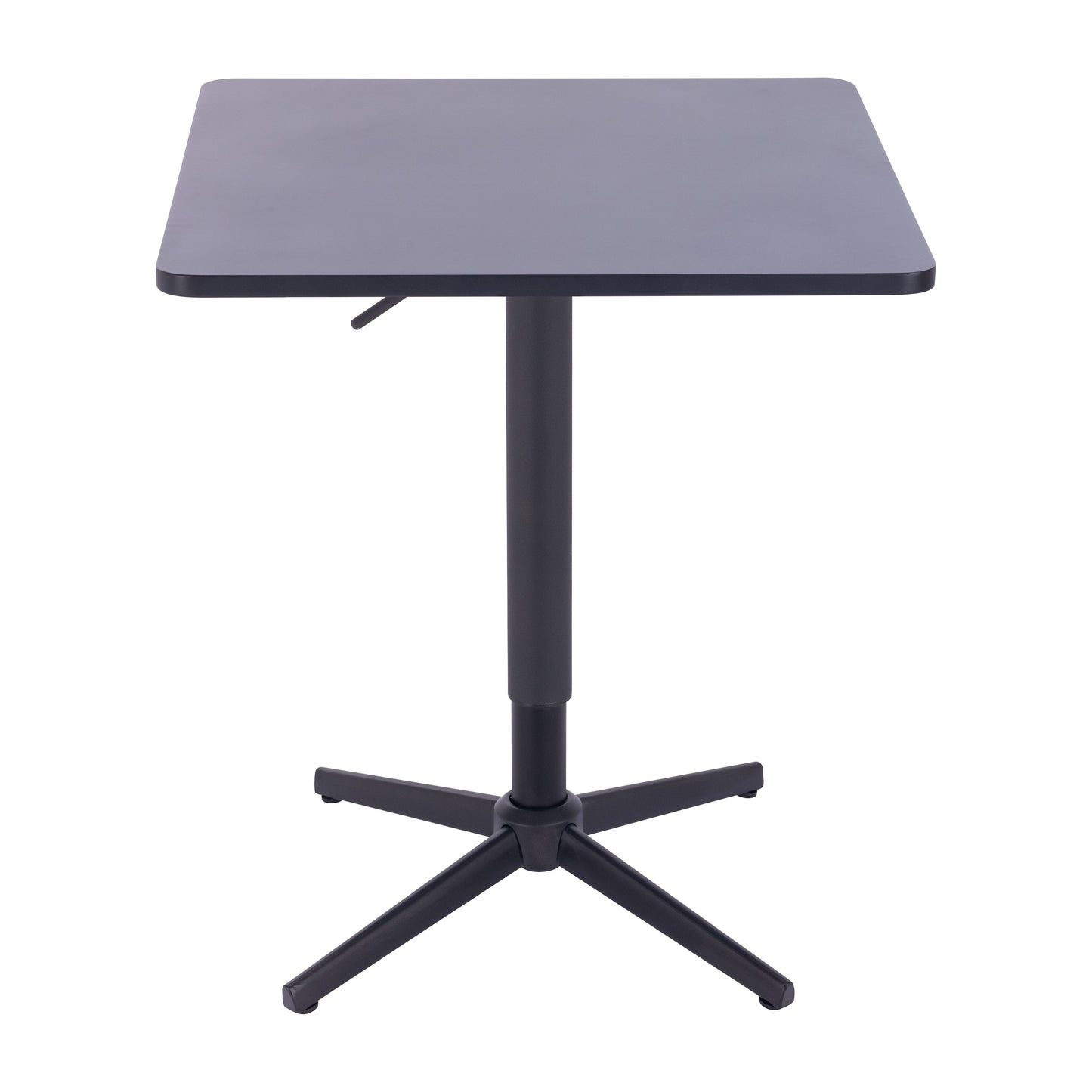 שולחן בר מרובע שחור 60*60 רגל כוכב שחור