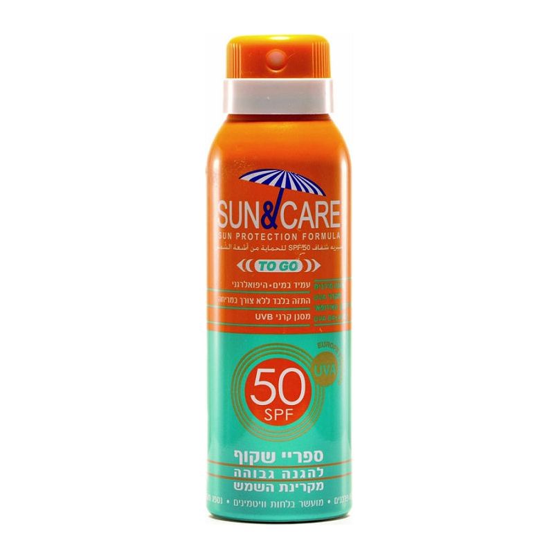 בקבוק הספריי עומד-תג כדום-משחת הגנה מהשמש.