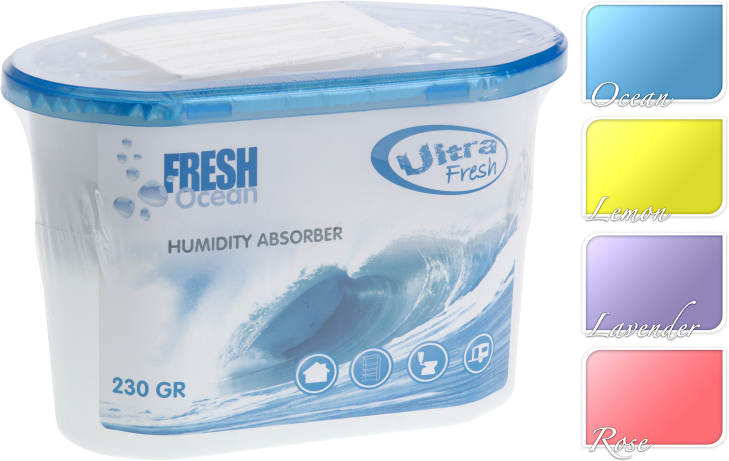 סופג לחות 230 גרם במגוון ריחות: לבנדר/רוז/לימון/אושן