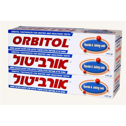 שלישיית משחות שיניים אורביטול מנטול