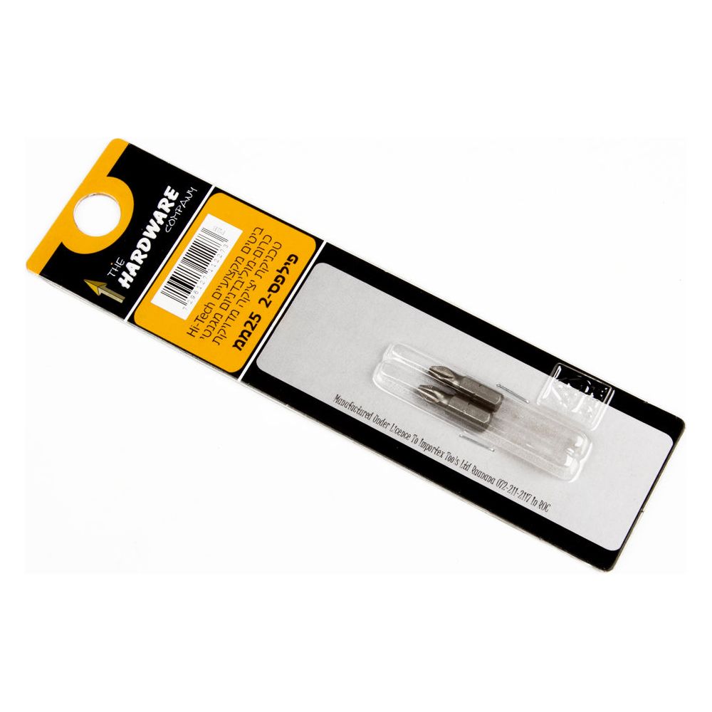 ביט פיליפס 2 אורך 25 מ"מ 2 יח' בבליסטר