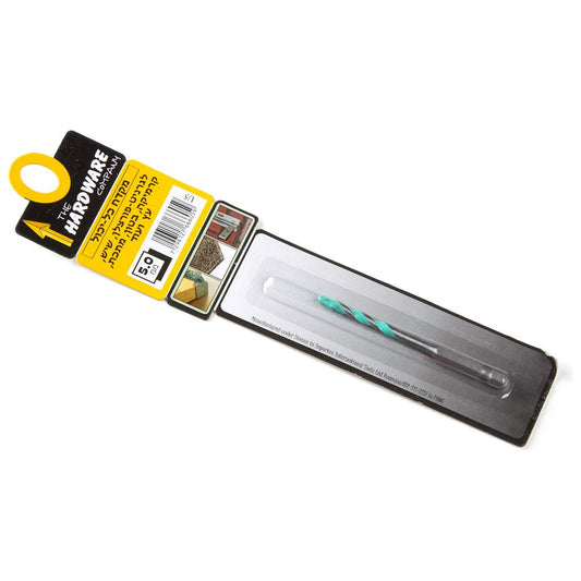 מקדח וידיה ירוק רב תכליתי  5 מ"מ 1 יח' בבליסטר