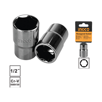 בוקסה 1/2 כרום ונדיום, 16 ממ, Ingco