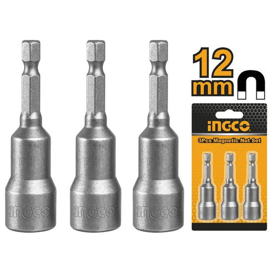 סט 3 בוקסה 1/4 מגנטית 12 ממ