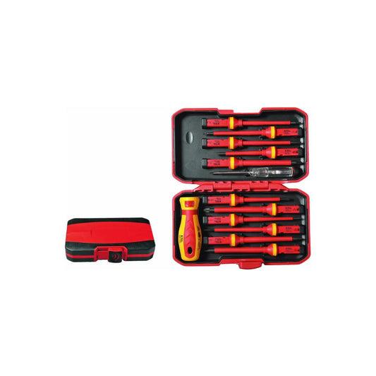 סט מברג מתחלף 13 חלק תקן VDE 1000V