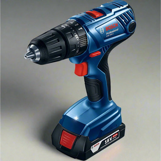 מברגה/מקדחה 18V עם 2 סוללות 1.5AH במזוודה GSB 180 LI בוש-BOSCH