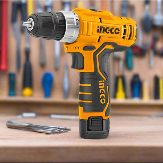 מברגה/מקדחה 12V + סוללה INGCO 1.5Ah