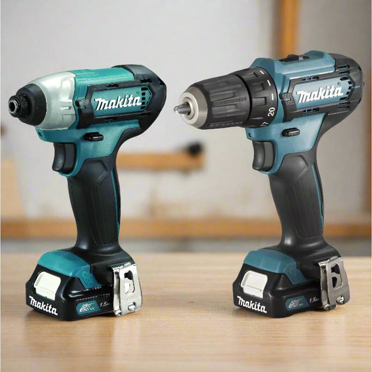 סט מברגה / מקדחה + אמפקט CLX224SX 12V במזוודת אלומיניום - מקיטה