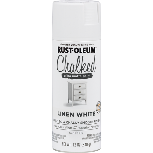 ספריי צבע גיר שאבי שיק לבן LINEN WHIT אלרם