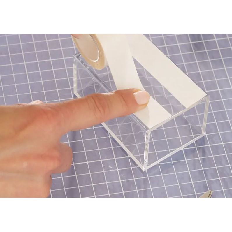 דבק דו צדדי שקוף 5 מטר על 19 מ"מ