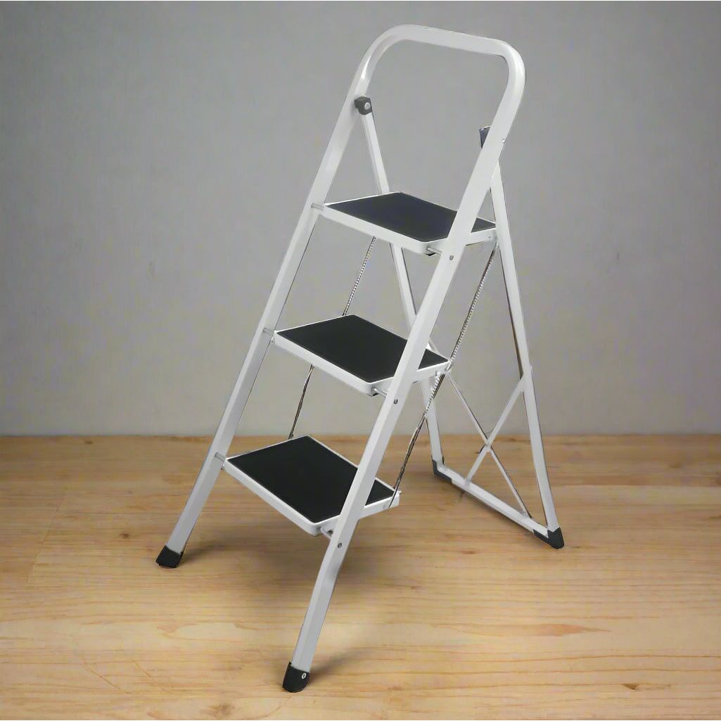 דרגש 3 שלבים לבן