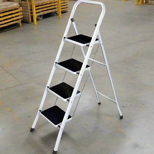 דרגש 4 שלבים לבן