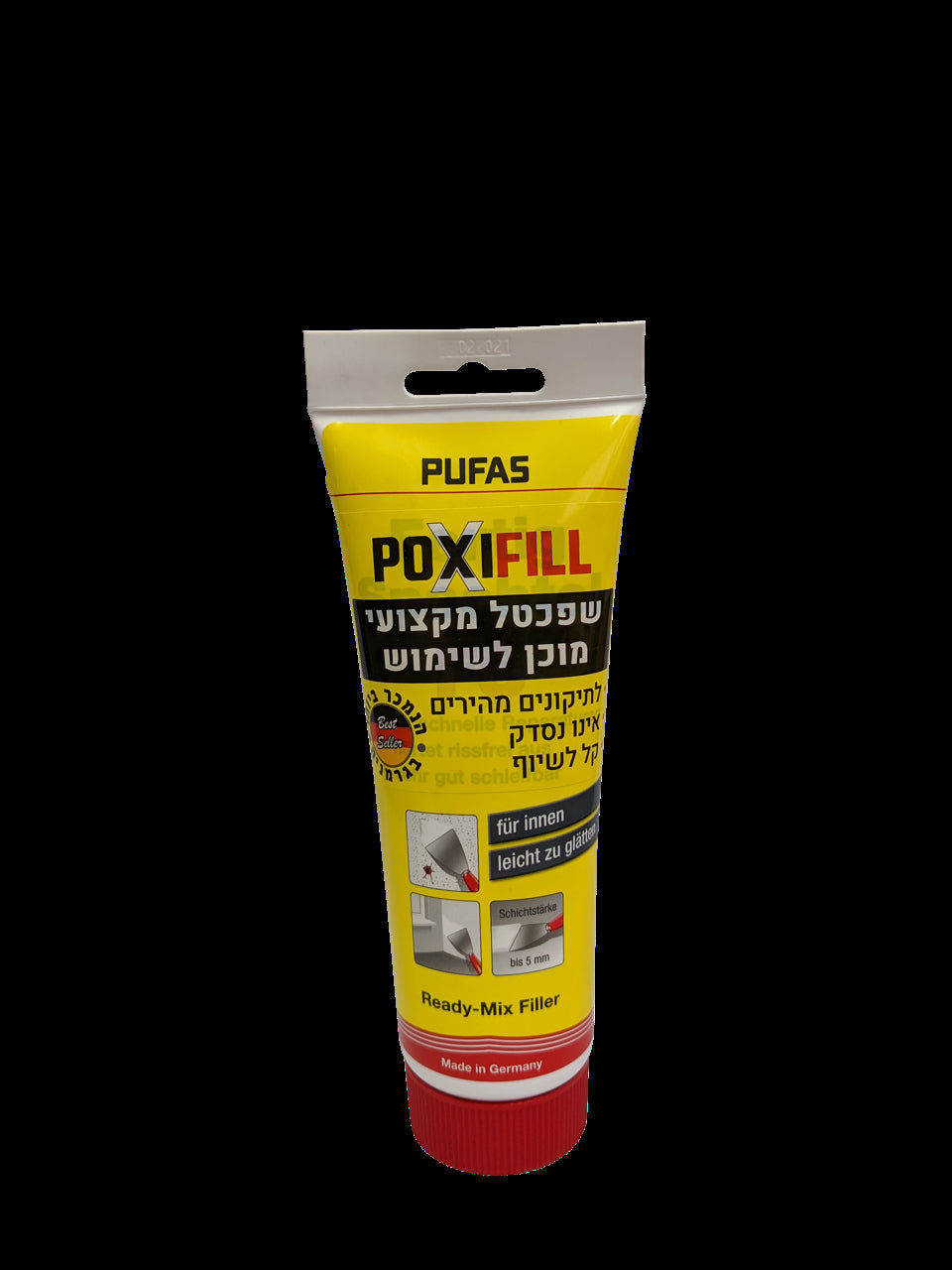 שפכטל מוכן לשימוש בשפורפרת צבע לבן 400ג