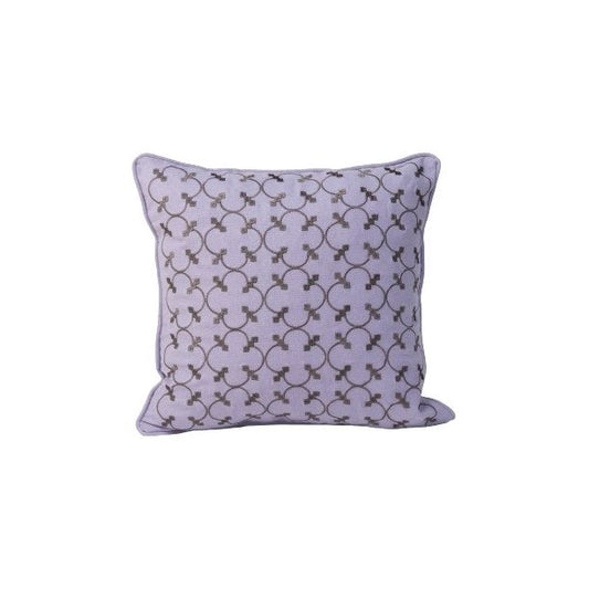 ציפית לכרית נוי 40*40סגול/אפור תלתן