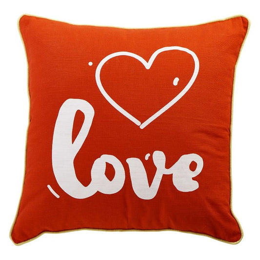 ציפית לכרית נוי 45*45 100% כות LOVE אדום