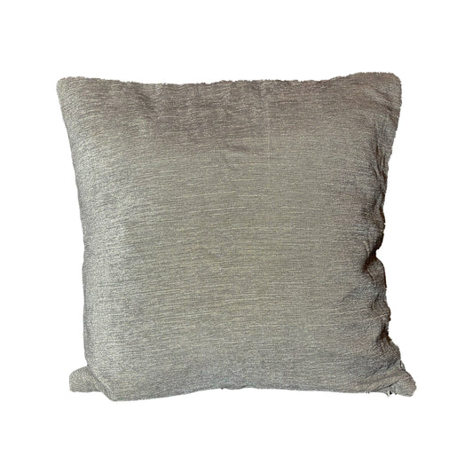 ציפית לכרית נוי 46*46 אפור מתכת קטיפה