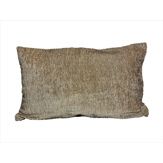 ציפית לכרית נוי 30*50 חום בד קטיפה