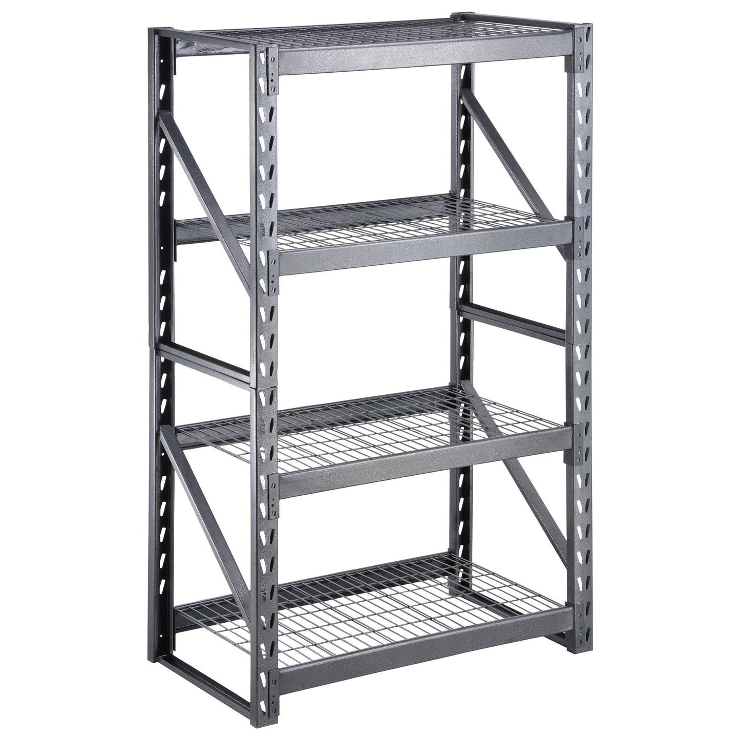 כוננית מדפים מתכת - 4 מדפים HEAVY DUTY