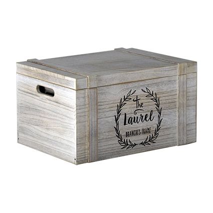 ארגז אחסון מעוצב לבן M