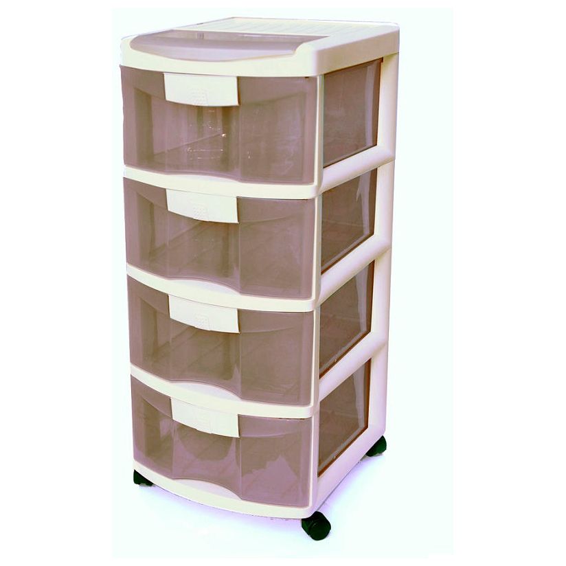 ארונית 4 מגירות קרם - כתר