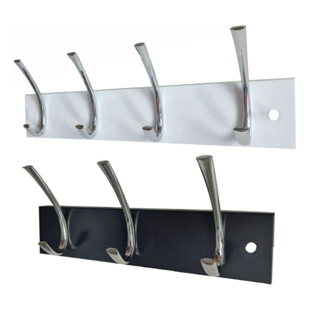 מתלה עץ 4 ווים ריצי חום