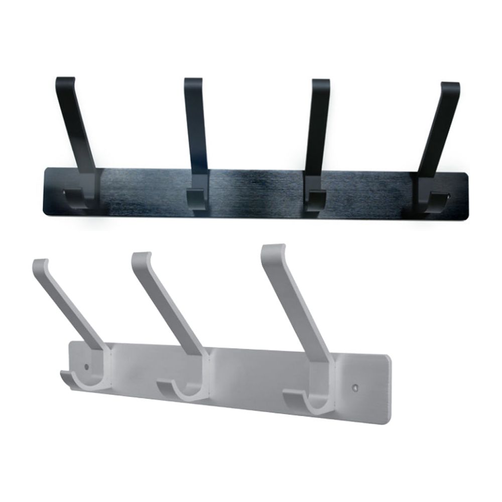 קולב אלומיניום 5 ווים לבן