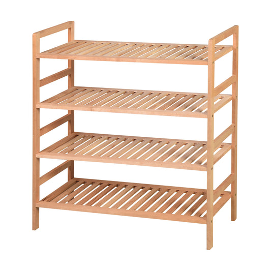 מתקן נעליים מעץ 4 קומות