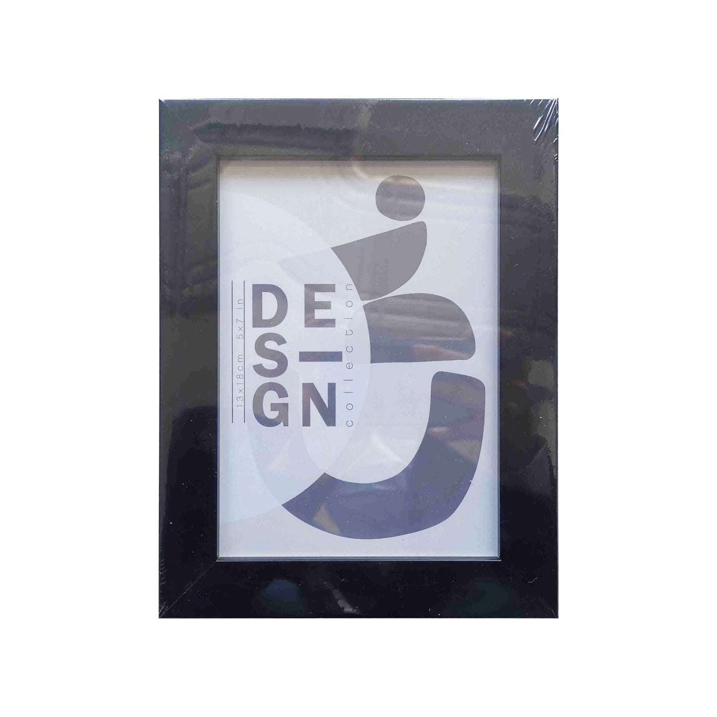 מסגרת פלסטיק שחורה לתמונה, 13X18