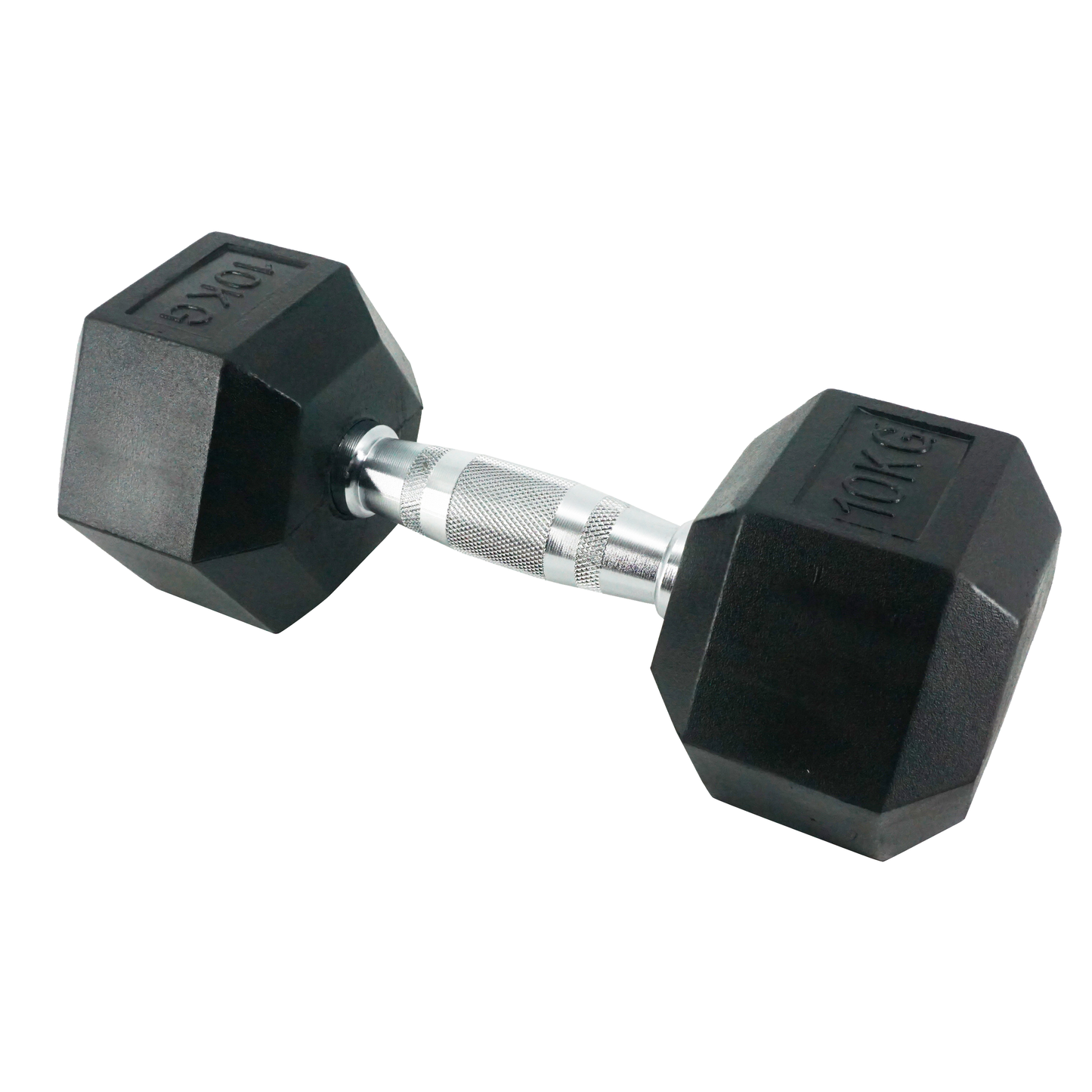 משקולת משושה גומי שחור 10 ק"ג