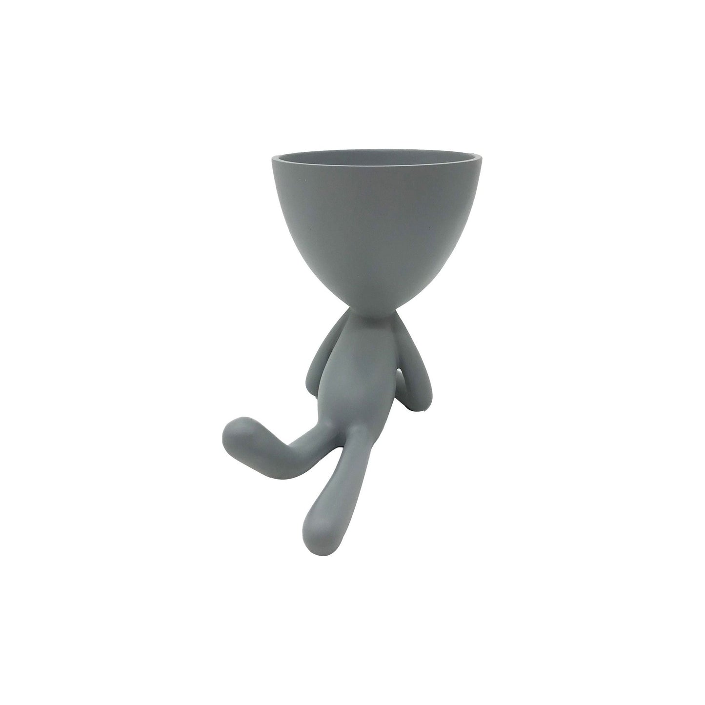 מעמד נוי בובה שוכבת אפור