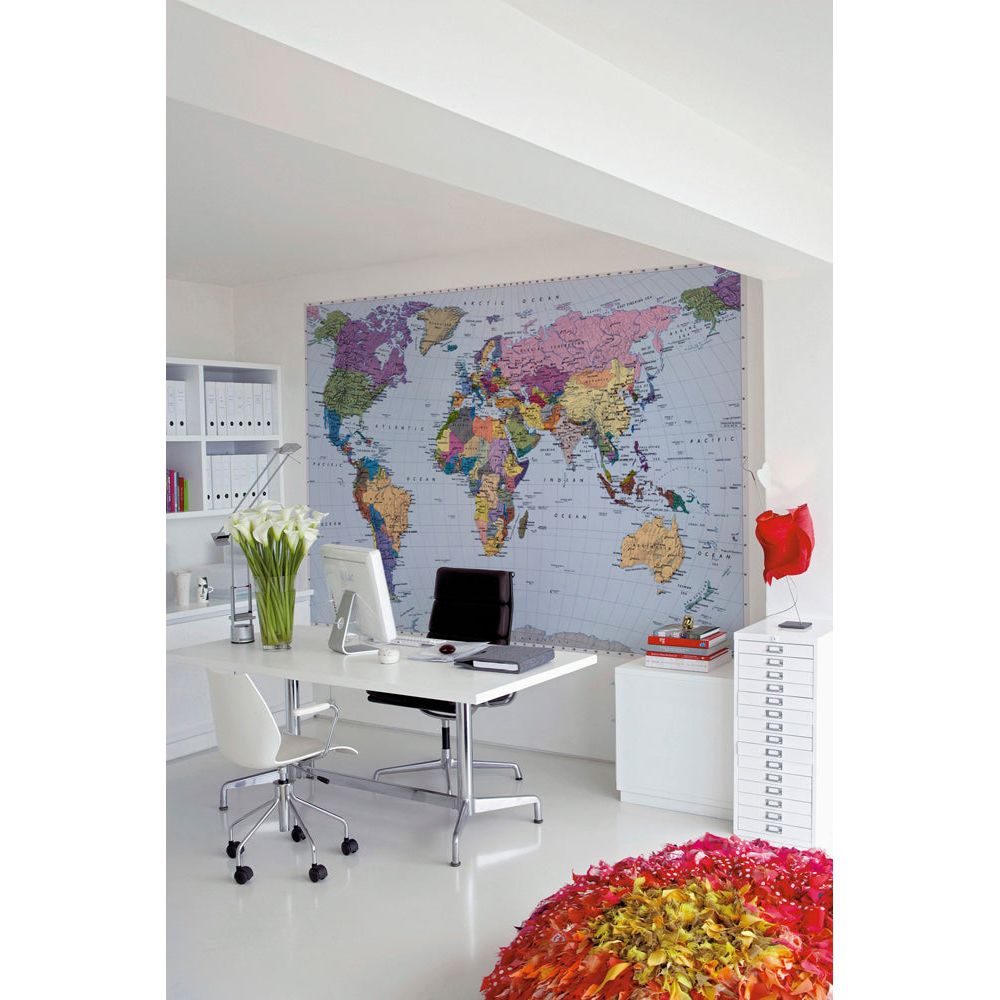 טפט לקיר מפת העולם 188*270