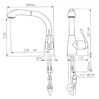 ברז נשלף 90–8810