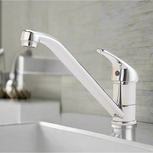 ברז ענבר ערבוב ניצב למטבח עם פייה קשתית ארוכה - מדגל