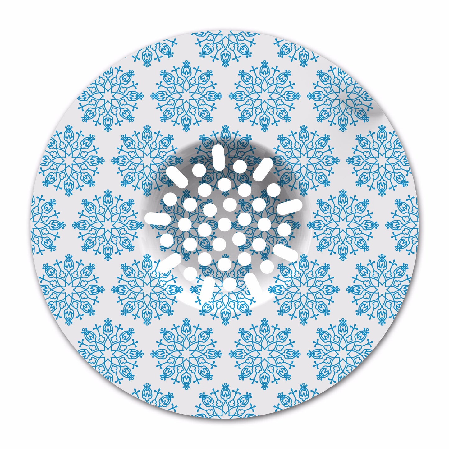 מסננת מתחדשת לכיור אירופאי - פורצלן כחול 4 במארז