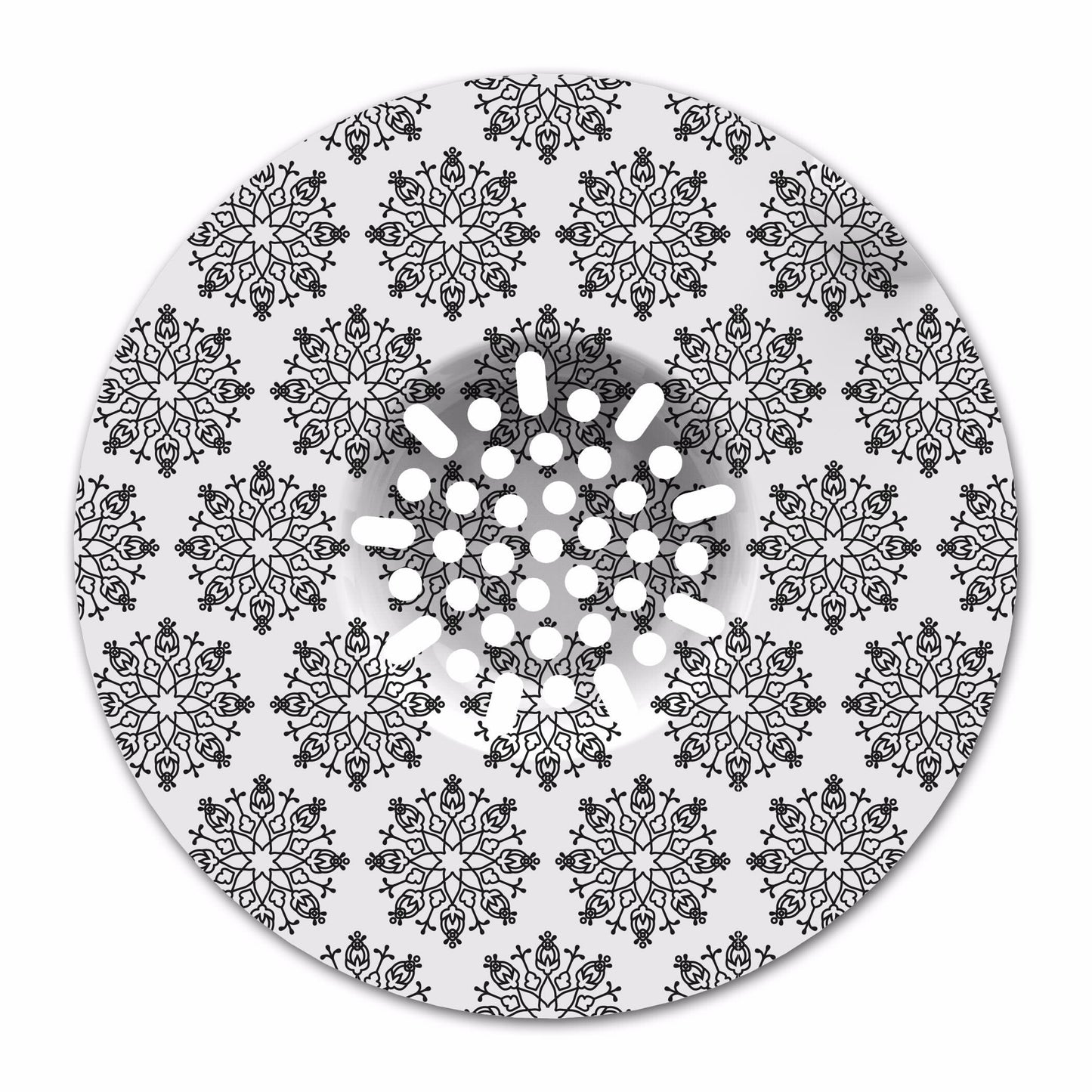 מסננת מתחדשת לכיור אירופאי - פורצלן שחור 4 במארז