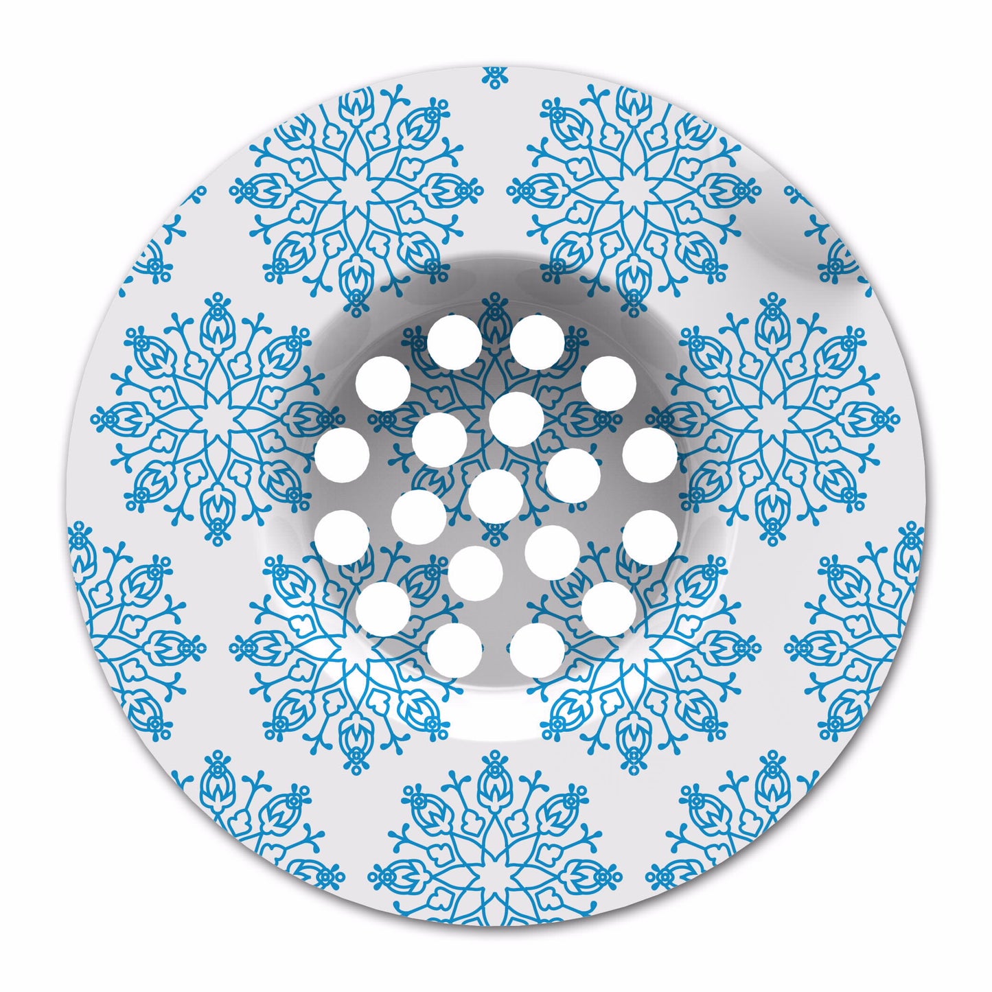 מסננת מתחדשת לכיור אמבטיה - פורצלן כחול 4 במארז