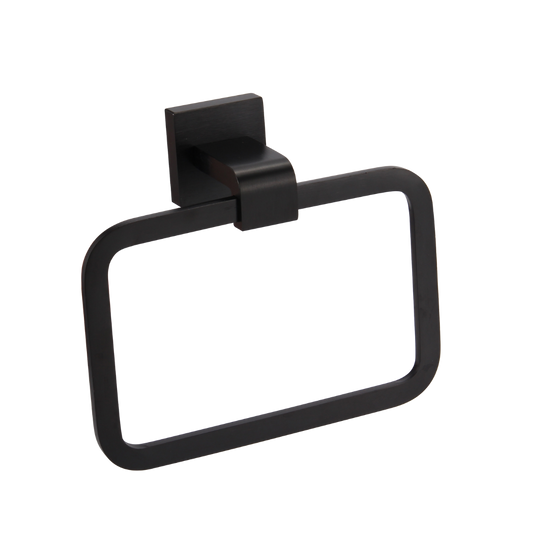 טבעת למגבת אלומיניום שחור