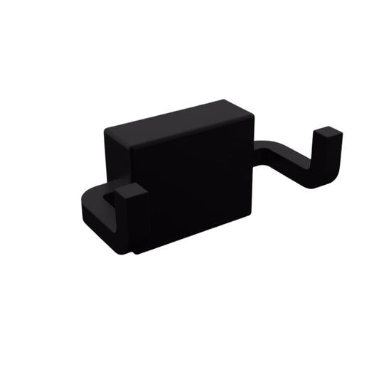 מתלה כפול מרובע שחור הדבקה חכמה