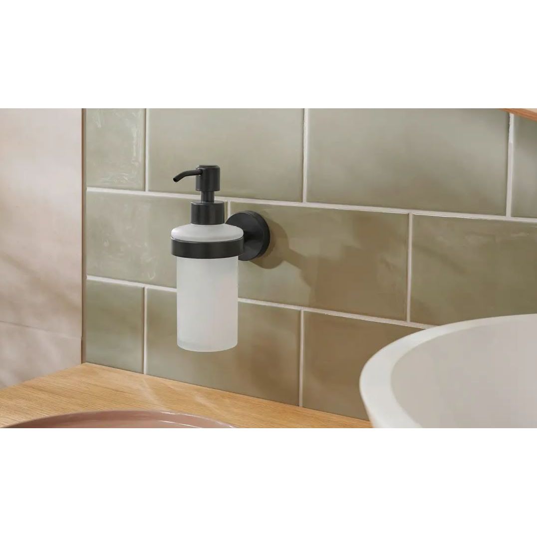 דיספנסר לסבון נוזלי שחור דגם MOON