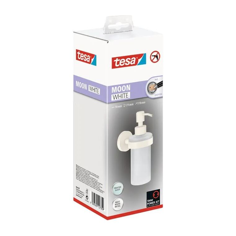 דיספנסר לסבון נוזלי לבן דגם MOON